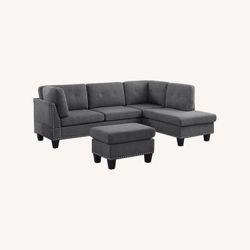 Brand New 🆕 Dark Gray L Sectional Couch 🛋️ Also Available In Light Gray 