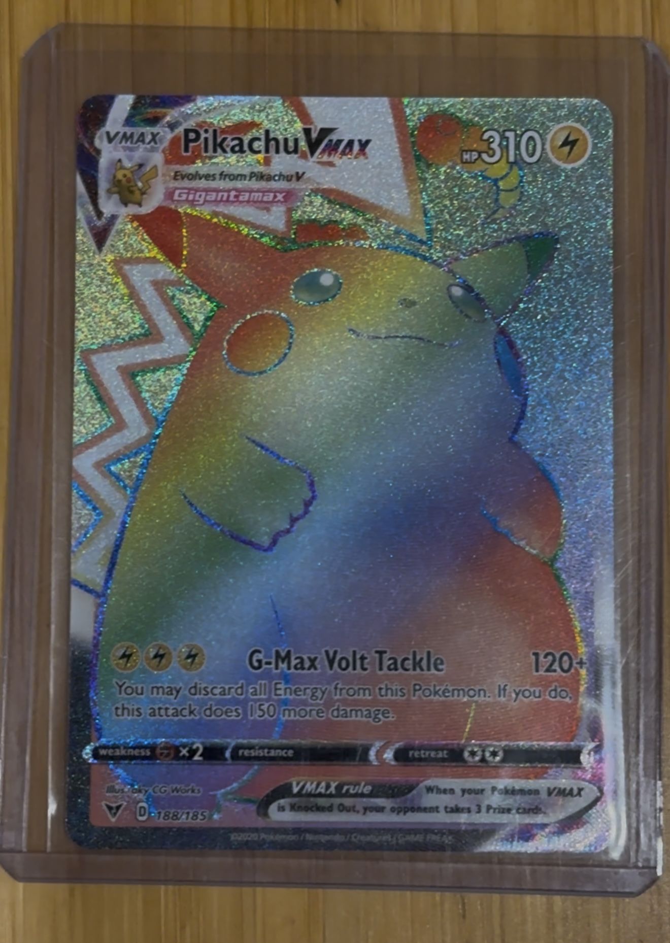 pikachu mouse pokemon card PSA10 FA Pikachu VMAX - 188/185 main image 1