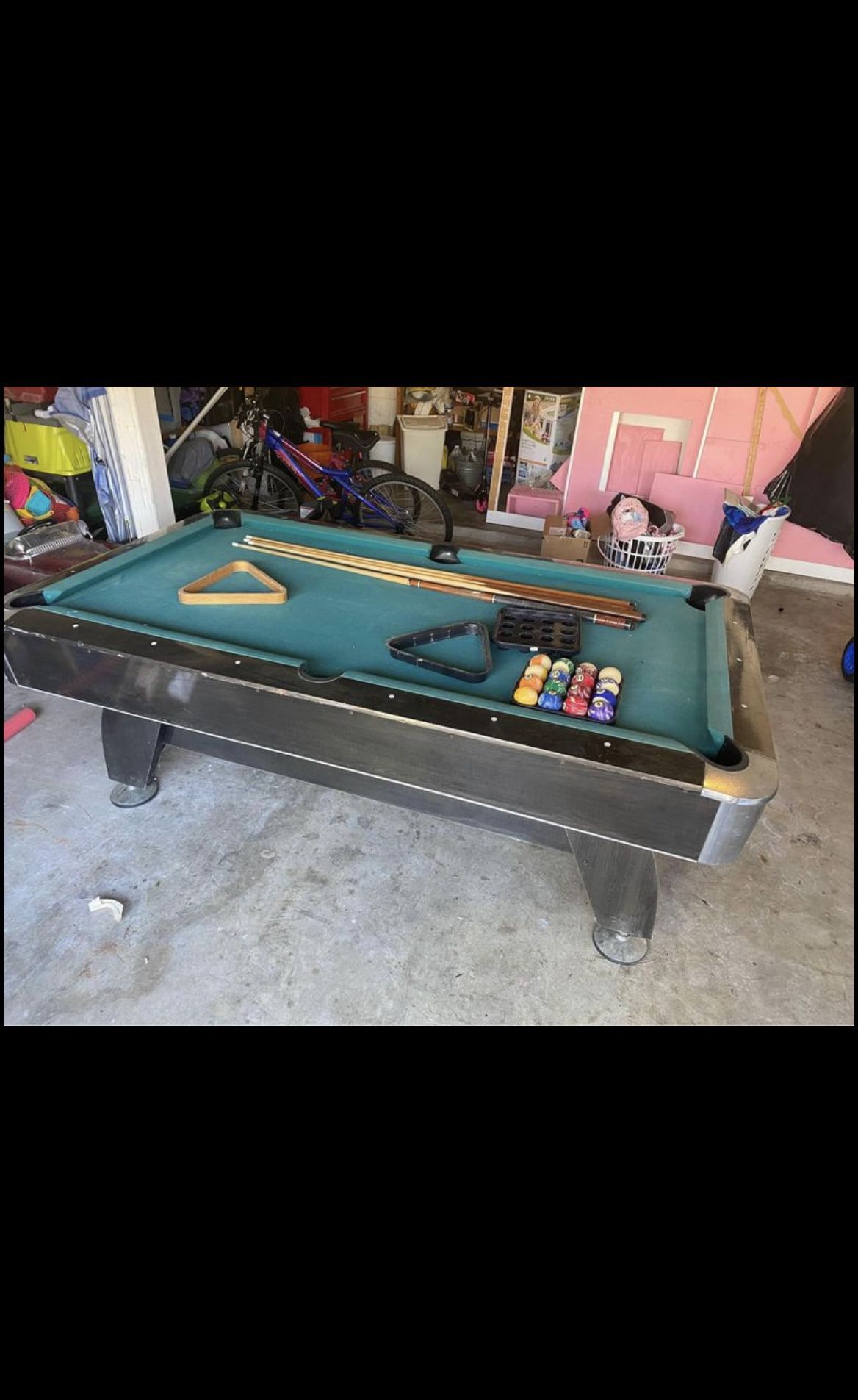 Pool Table (with Sticks And Balls) *Free Delivery*