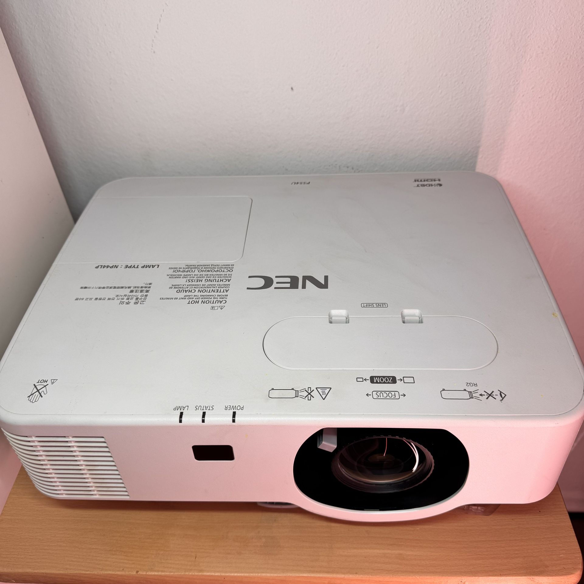 NEC NP-P554U Home Cinema Projector Business Cinema Projector