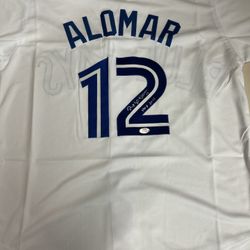 Roberto Alomar Signed Toronto Blue Jays Jersey Inscribed "HOF 2011" (JSA)