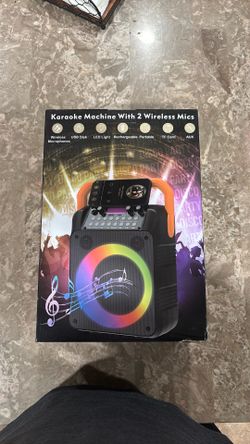 Karaoke Machine with 2 Wireless Mics
