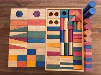 Wooden Story Rainbow Montessori Blocks