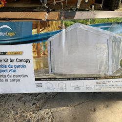 10 X 20 Ft Carport Canopy With Enclosure Kit