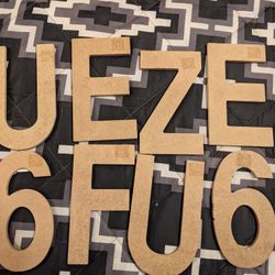 Brand New Small Wood Letter 