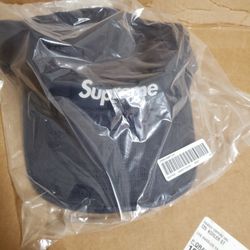 Supreme Linen Camp Cap Navy (SS21)