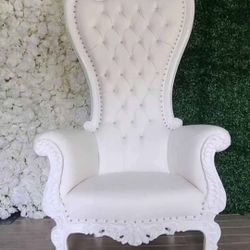 White Throne Chair