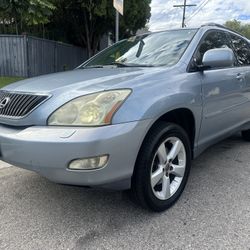 2006 Lexus RX 330 198 k ONE OWNER GREATEST COLOR COMBO light silver blue biscuit leather interior every option including ac and heated seats back up c