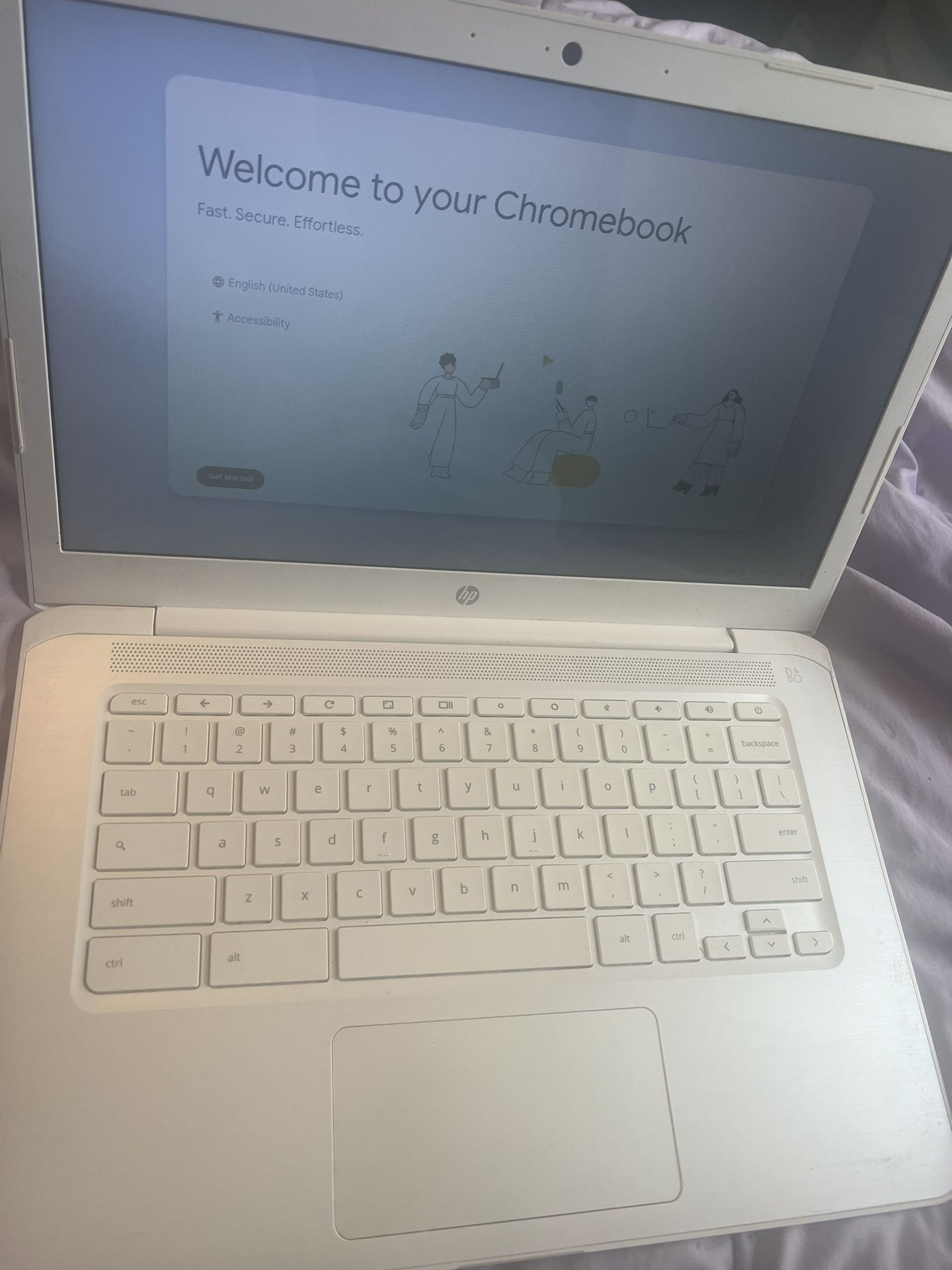 Hp Chrome Touch Screen Lap Top For Sale