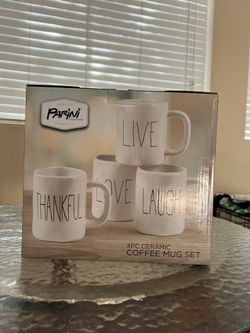Parini 4pc Ceramic Coffee Mug Set