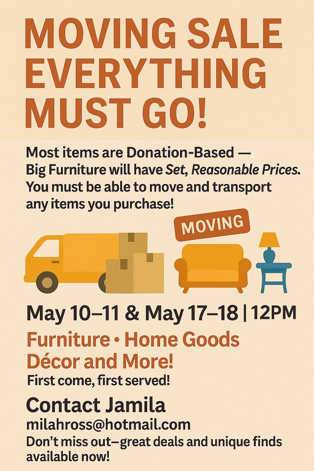 EVERYTHING MUST GO!