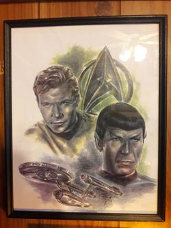 Framed Star Trek Picture