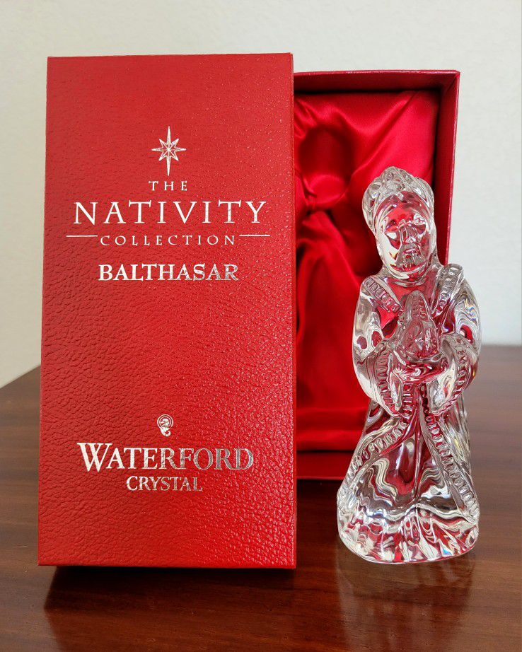 Waterford Crystal Nativity Collection, Balthasar Wiseman With Box