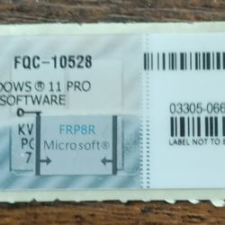 Microsoft Windows 11 Pro OEM Activation Key + COA Sticker