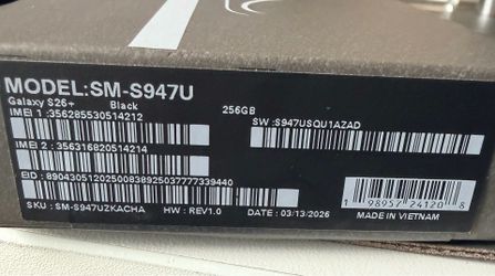 Samsung Galaxy S26 plus Brand NEW UNLOCKED for any carrier