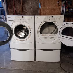 Set Whirpool Washer And Gas Dryer Exelent Condition Super Capacity Work Fine 