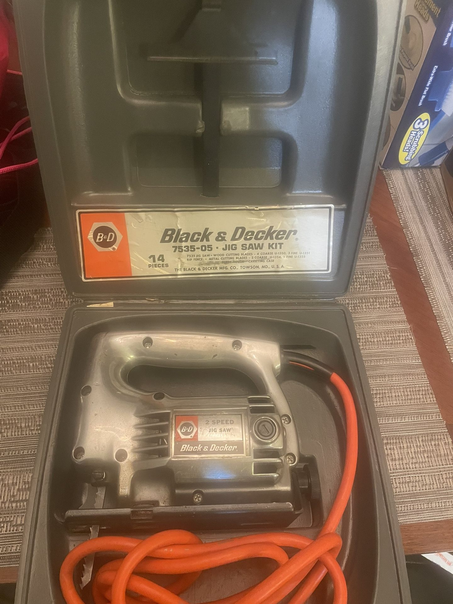 Vintage Black & Decker 2 Speed Jig Saw No. 7535.