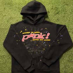 2021 Sp5der P*nk Hoodie 'Black'