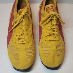 Puma Men's Shoes Size 13 Yellow Red Lo Rider Lace Up Sneakers