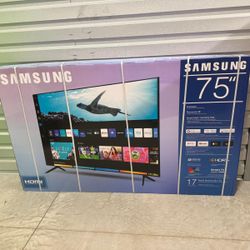 HD376 75” Samsung smart 4k led Uhd tv floor model 