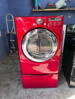 LG red color dryer