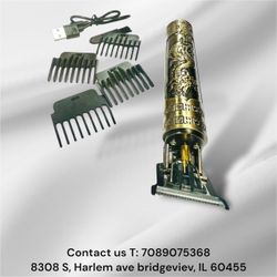  Vintage T9 Professional Hair Cutting Machine Hair Clippers Electric Hair Ti