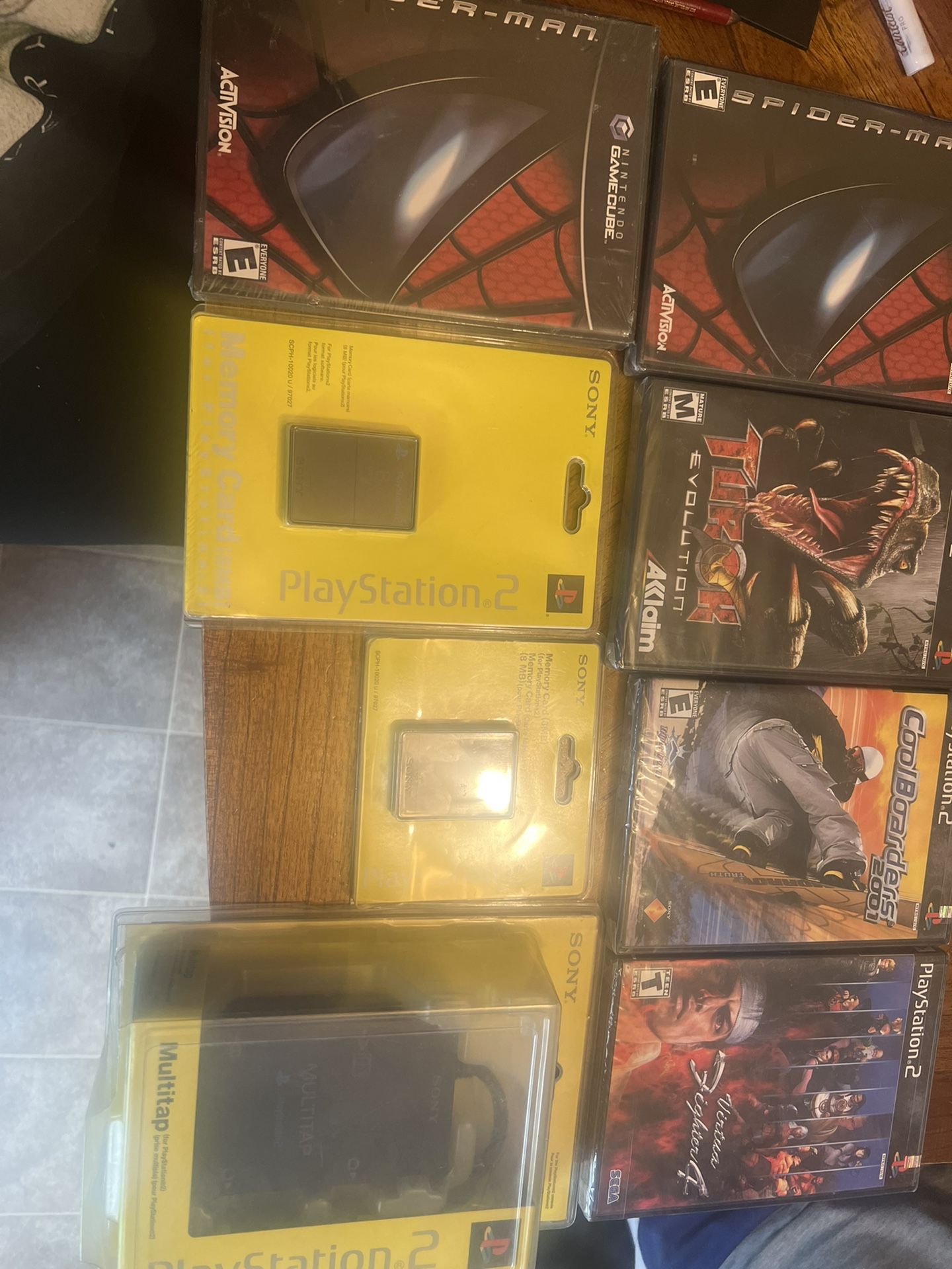 Ps2 Games And Memory Cards (sealed Brand New)