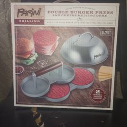 Double Burger Press AND Cheese Melting Dome