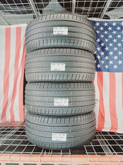 ✔️ Set of 4 Used Tires 245/40R18 PIRELLI CINTURATTO P7 ALL SEASON 245/40ZR18 GRAND TOURING SEDAN CARS TYRES 245 40 18