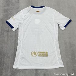 25-26 Barcelona La Liga Away White Short Sleeve Soccer Jersey
