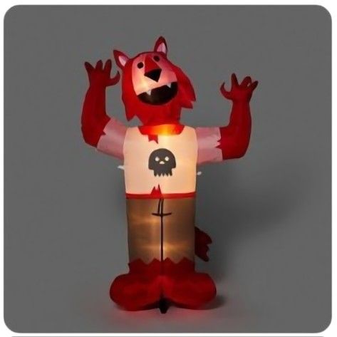 Brand new Halloween Decoration 6' H Inflatable Animated Werewolf Hyde & Eek 