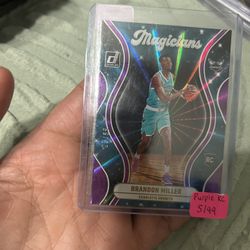 Hornets Brandon Miller Purple Holo Laser Rookie /99