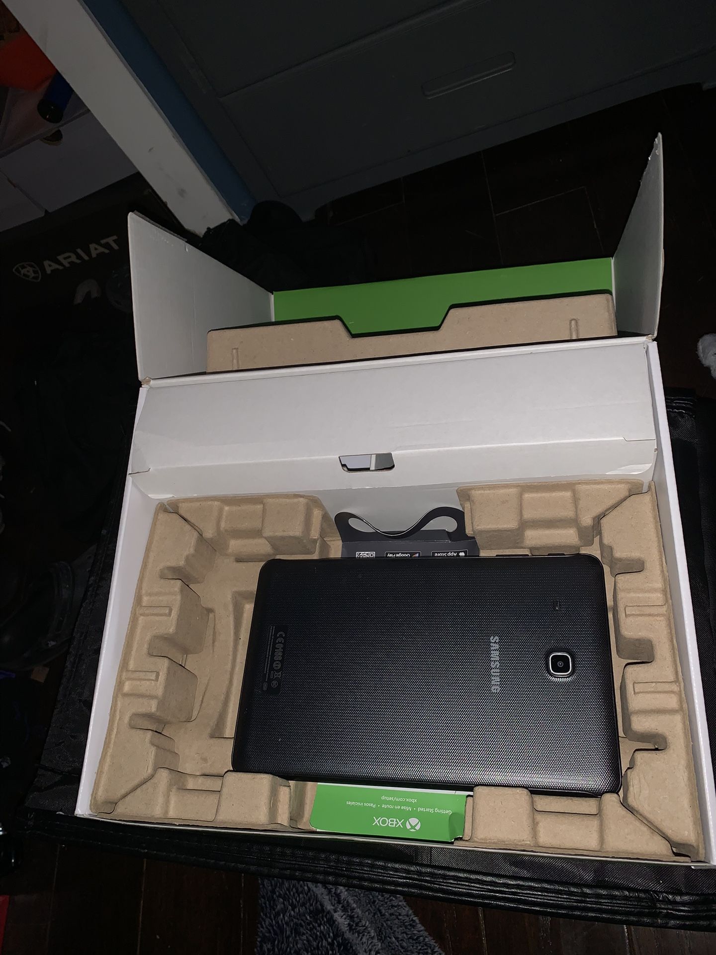 Box With Broken Sansung Tablet