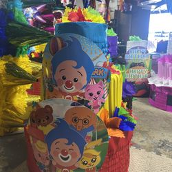 Plim Plim Three Tier Pinata With Balls