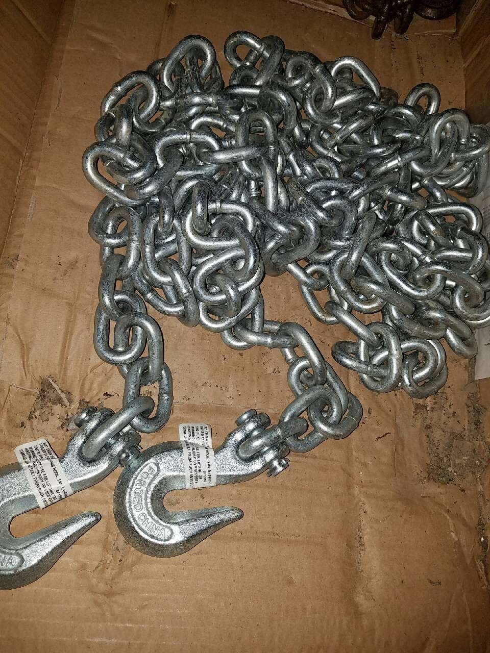 New 20 ft 3/8 steel chain.