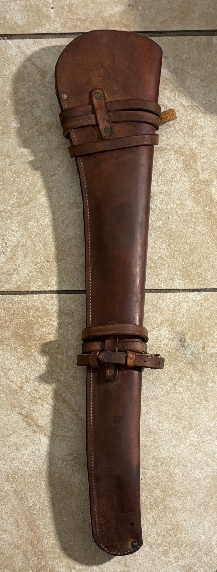 Leather Rifle Scabbard For Lever Action Rifles