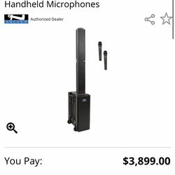 Line Array Sound System w/ two mics