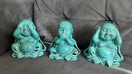 Set Of 3 Buddha Statues