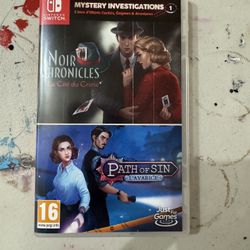 Nintendo Switch -Mystery Investigations 1 Noir Chronicles + Path Of Sin 