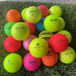 21 Mix Colored Golf ⛳️ Balls 