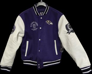 OFFICIAL NFL LICENSED BALTIMORE RAVENS VARSITY JACKET