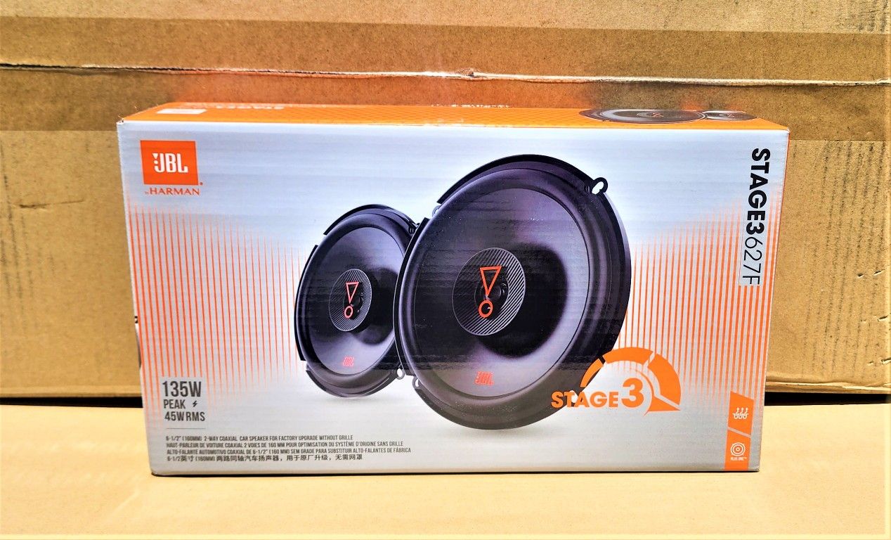 JBL Stage3 Series Car Speakers 6.5" 2-Way Coaxial Speaker System 135 Watts 627F 🚨 Payment Options Available 🚨 No Credit Needed 🚨