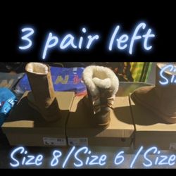 3 Pair Of Ugg’s Different Sizes