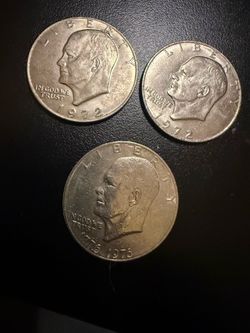 Eisenhower Dollar Coins Lot of 3