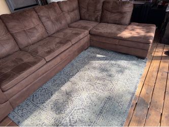 Large brown sectional, Couches