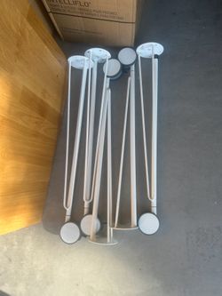 IKEA Krille metal rolling desk legs