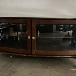 Tv stand With Glass Doors