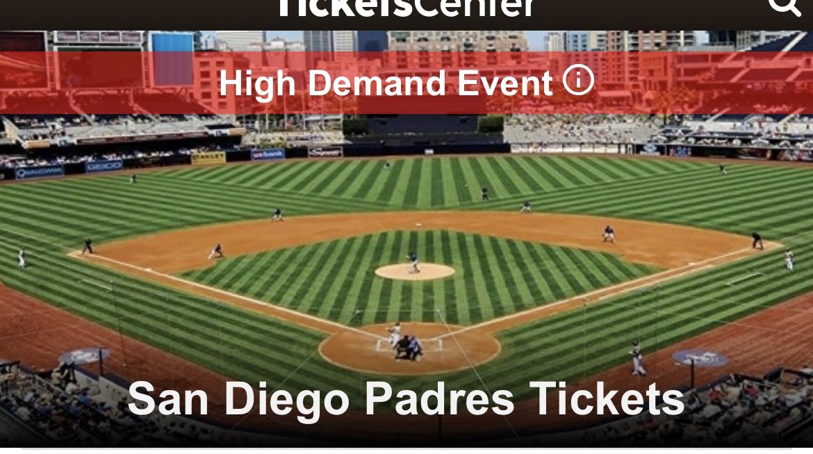 San Diego Padres Versus Los Angeles Dodgers Tickets