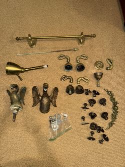 Sherle Wagner Design Brass Swan Faucet Collection, Antique Vintage Mid Century 1960s