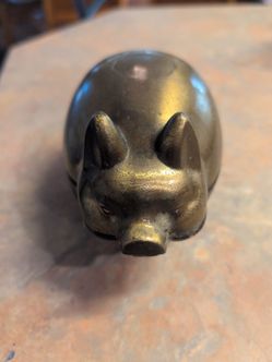 vintage Brass pig